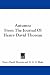 Autumn:
From
The
Journal
Of
Henry
David
Thoreau