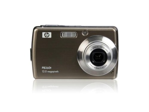 HP PB360 12 MP Digital Camera with 3-Inch Touchscreen LCD (Bronze)