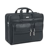 U.S. Luggage/SOLO Top Grain Leather Computer Portfolio - Special Offer (Black)