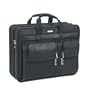 SOLO Classic Collection Leather Laptop Portfolio, Holds Notebook Computer up to 16 Inches, Black, N739-4