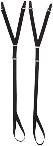 ShirtStayz Premium Stirrup Shirt Stays, Black, Made in the USA