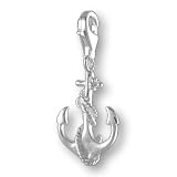 MELINA Charm Anhänger Anker Silber 925