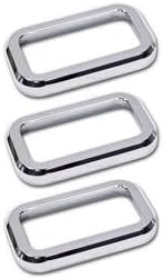 Hummer H2 Smooth Chrome Billet Upper Marker Light Covers No Cage, Set 2003, 2004, 2005, 2006, 2007, 2008, 2009, 2010