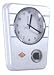 Wesco Küchenuhr weiß,Retro - Wanduhr mit Timer