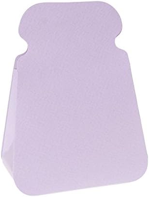 Enalia Mare Favor Boxes Chic Design Paper Pouches with Satin Ribbons 30 pcs set (Matte Embossed Paper Pouch Lilac NO Ribbons)