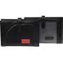 Microfiber Nylon Accessories Card Case with Tab Color: Gunmetal