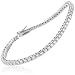 Forzieri Swarovski Crystal and Sterling Silver Tennis Bracelet