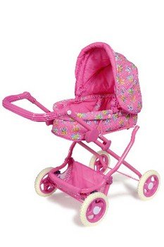 Childrens Toyshop  Toys : Doll's Pram Luxury