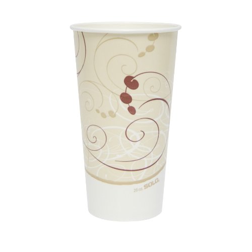 Solo RP28NP-J8000 Double Sided Poly Paper Cold Cup, 28 oz Capacity, Symphony (Case of 480) On Sale