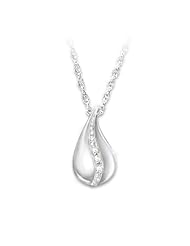 Remembrance Diamond Pendant Necklace: I Am With You by The Bradford Exchange