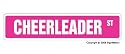 CHEERLEADER Street Sign cheerleading dance dancer gift