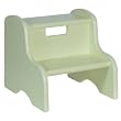 Child's Classic Wooden Step Stool in Pastel Green