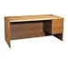 HON 10783RMM - 10700 L Workstation Desk, 3/4-Height Right Pedestal, 66w x 30d, Medium Oak