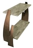 IMAGE OF Varaluz Lighting 112A02 Aizen - Console Table, Hammered Ore with Aspen Bronze Accent Finish