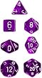 Chessex Dice: Polyhedral 7-Die Translucent Dice Set - Purple