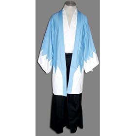  Japanese Anime Peace Maker Cosplay Costume - Blue Kendo Outfit 1st Version Set Small