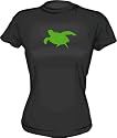 GREEN SEA TURTLE Logo Women's Babydoll tee Shirt in 6 Colors Small thru XL