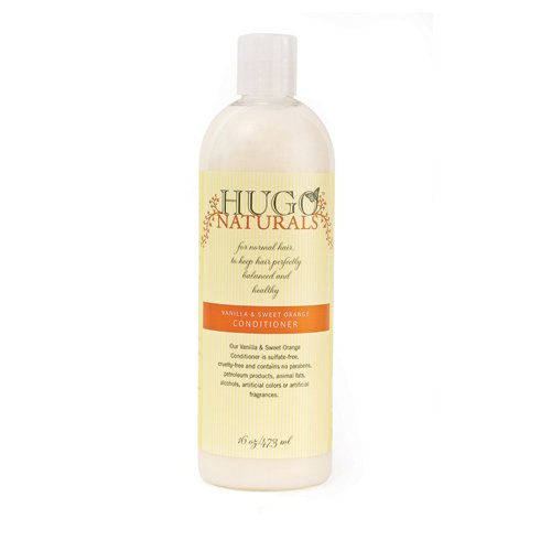 Hugo Naturals Conditioner, Vanilla & Sweet Orange , 16-Ounce Bottle (Pack of 2)