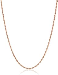 14k Gold 1mm Rope Chain Necklace