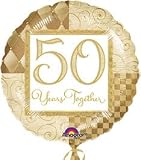 Printed Foil Balloon (18in, round) - 50 Years Together