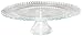 Tag Winter Bouquet 13" Hobnail Rim Glass Large Pedestal Cake Plate