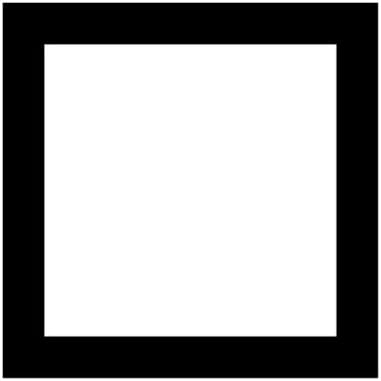 Multi Size Squares &amp; Open Square Wall Decals, WallPOPS Color Black Jack