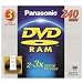 Panasonic LM-AD240LU3 DVD-RAM DISC 3 PACK