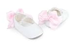 Mud Pie Baby Classic Keepsakes Pearl Strap White Ballet Slippers