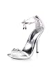 Women's 4.75 Inch Stiletto Heel Closed Back Mini-Platform Sandal