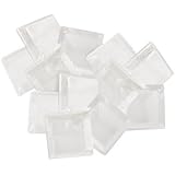 Self-Stick 1/2" Noise-Dampening Bumpers (12 pieces) - Clear, Square