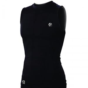 UFC Aim Sleeveless Compression Top (Black, Small/Medium)