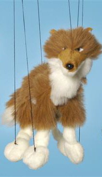 Childrens Toyshop  Toys : Forest Animal (Red Wolf) Small Marionette (B369)