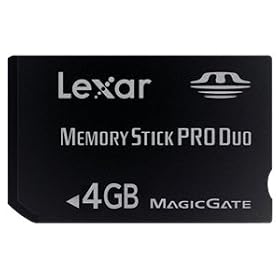 Lexar Media 4GB Platinum II Memory Stick PRO Duo Card (LMSPD4GBBSBNA) -