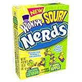 Wonka Sour Nerds Candy With Lemon & Apple Flavors - 1.6 Oz/Pack, 24 ea