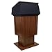 Amplivox Power Lift Solid Hardwood Lectern