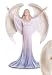 GRACEFUL LITHE PRAISING ANGEL FIGURINE FIGURE STATUE