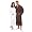 Turkishtowels Terry-Soft Shawl Bathrobe, 100% Combed Pure Turkish Cotton Terry Robe, Free Embroidery, Espresso, small