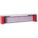 Equipto 464T4 Steel Aerial Shelf with Electrical Power, 4' L x 14" H x 13-1/2" D, for Workcenters, Textured Red