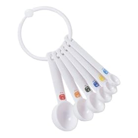TALA PLASTIC MEASURING SPOONS  SET 6 0/12