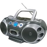 Emerson PD9814 Portable CD Player with Digital Display, AM/FM Stereo Radio, and Stereo Cassette Recorder