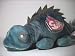 Search : TY BEANIE BABY - IGGY / RAINBOW Blue Iguana w/ Spikes Plush Beanbag