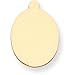14K Gold Oval Stamping Disc 0.032