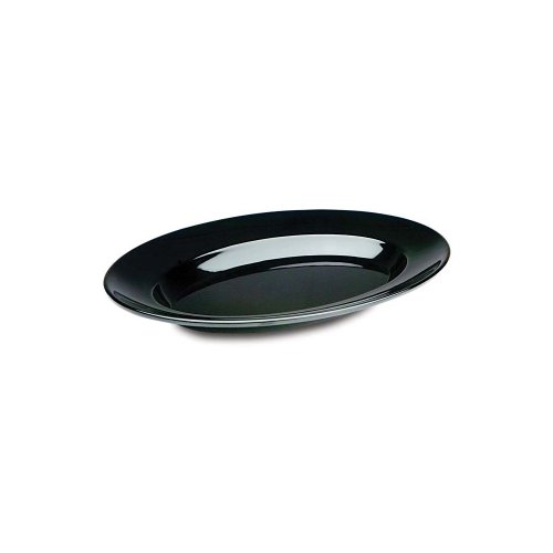 Delfin 3 Qt. Black Pacific Rim Oval Bowl