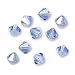 (20) 6mm LT SAPPHIRE AB SWAROVSKI 5301 Crystal Beads