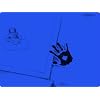 Schreibtischauflage f�r Linksh�nder. Farbe: blau