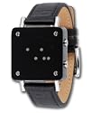 01TheOne Men's Razor Block Binary White LED Fashion Watch #RB902W1