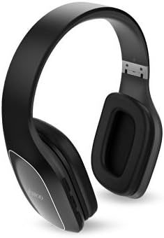 JESBOD On Ear Wireless Headphones Bluetooth 4.1 Stereo Headset with World-class Noise Cancellation Microphone Foldable for Smartphones Workout Running Travel- Black