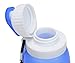 Eazymate Silicon Foldable Water Bottle Collapsible Travel Water Bottle - Blue