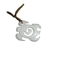 Surfer Necklace Carved Bone Honu Pendant