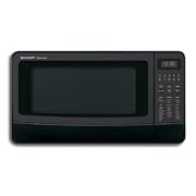 Sharp R-410LK Carousel 1-2/5-Cubic-Foot Family-Size Microwave Oven, Black